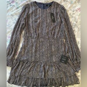 NWT Lulus dress - Just For Love navy floral print mini dress